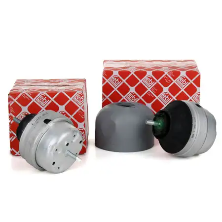2x febi Motorlager f&uuml;r AUDI A4 B5 A6 C5 SKODA SUPERB VW PASSAT 3B 1.6 1.8/T 2.0