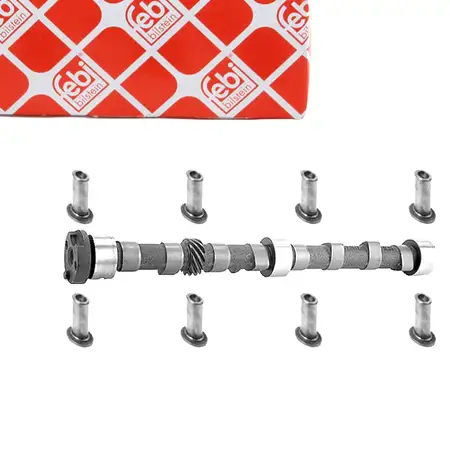 febi 19678 Nockenwelle + 8x Ventilst&ouml;&szlig;el Satz f&uuml;r FORD Escort 6 Fiesta 4 KA RB_ 1.3 60 PS