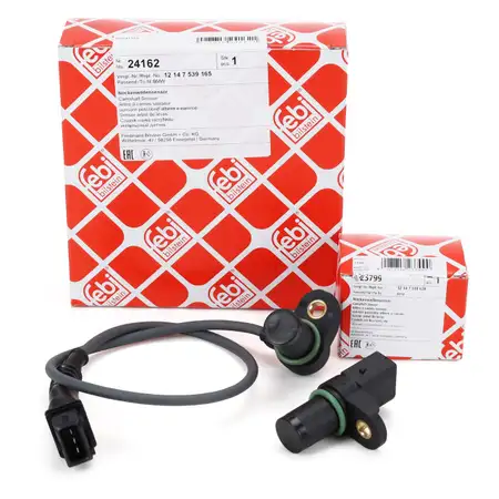 2x febi Nockenwellensensor EINLASS + AUSLASS f&uuml;r BMW E46 E39 E60 X3 X5 M52 M54