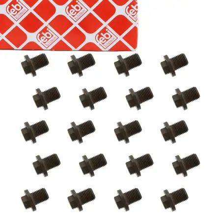 20x febi 05598 &Ouml;lablassschraube f&uuml;r FORD Escort Fiesta Galaxy Ka Mondeo Transit 1454117