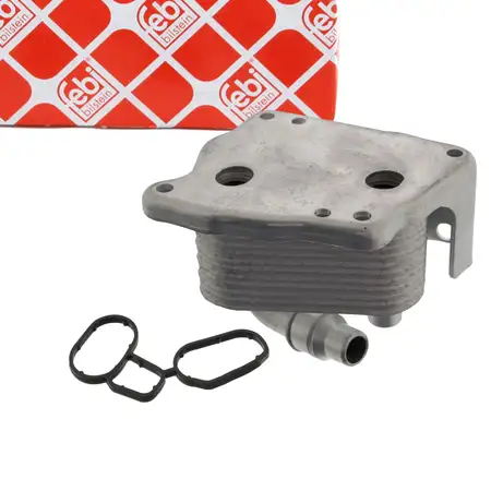 febi 49199 &Ouml;lk&uuml;hler + Dichtung f&uuml;r BMW E81-88 E46 E90-93 E60 E61 X1 E84 X3 N42 N43 N45 N46