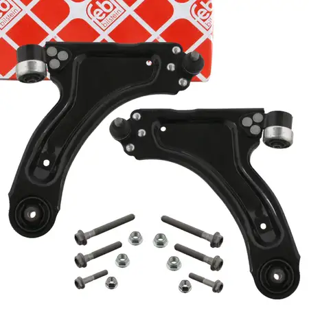 2x febi PROKIT Querlenker + Traggelenk f&uuml;r OPEL Corsa C Combo vorne unten