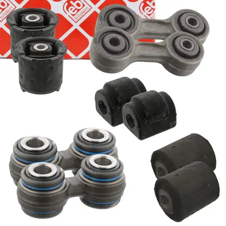 febi Querlenker Reparatursatz f&uuml;r BMW 5er E34 518-540i 7er E32 hinten 10-teilig