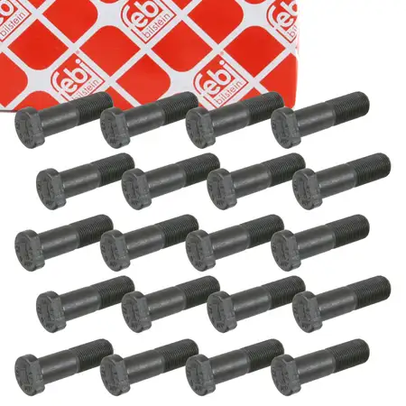 20x febi 01654 Radbolzen Stehbolzen M18x15mm f&uuml;r MERCEDES-BENZ T2/LN1 vorne