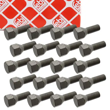 20x febi 12706 Radschraube M14x15mm f&uuml;r CITROEN C25 FIAT Ducato Talento 280 290 PEUGEOT J5