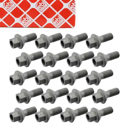 20x febi 27578 Radbolzen Radschrauben f&uuml;r SMART Cabrio City-Coupe ForTwo 450 0009905607