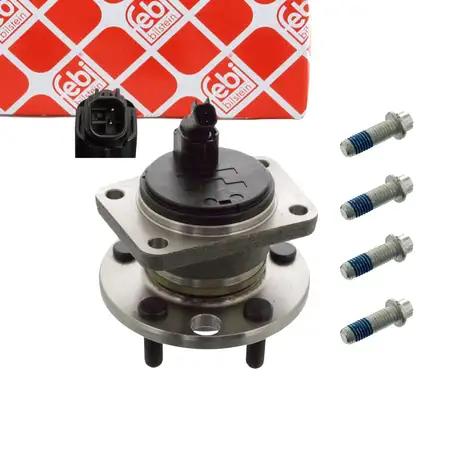 febi 19983 Radlagersatz Radnabe f&uuml;r FORD Mondeo 3 Mk3 1.8-3.0/2.0-2.2 TDCi hinten 4858822