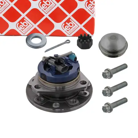 febi 24164 Radlagersatz Radnabe f&uuml;r OPEL Astra G H Zafira A 5-Loch Felge vorne 1603211