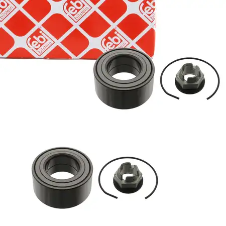 2x febi 05526 Radlagersatz Radlager f&uuml;r RENAULT Clio 1 2 Twingo 1 Thalia 1 Super 5 9 vorne