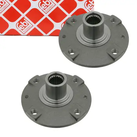 2x febi 09322 Wheel Hub for RENAULT Clio 1, 2, Rapid, Super 5, Thalia 1, Twingo 1 (front)