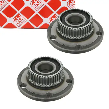 2x febi 09521 Radlagersatz Radnabe f&uuml;r AUDI A3 8L SKODA Octavia 1 Golf 4 hinten 1J0501477A