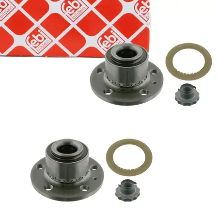 2x febi 24414 Radlagersatz Radnabe f&uuml;r VW Polo 9N 6R 6C AUDI 8X Ibiza 3 4 5 1-3 vorne