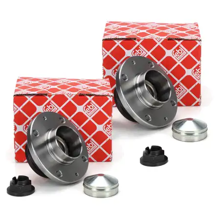2x febi 28145 Radnabe Radlagers Satz f&uuml;r OPEL Adam Corsa D E hinten 420004/95517150