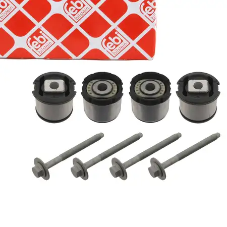 4x febi 31041 Reparatursatz Achsk&ouml;rper Lagersatz f&uuml;r AUDI A6 4F C6 hinten