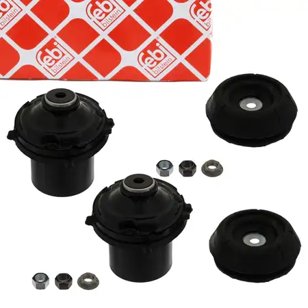 2x febi 37768 Strut Mount + Stop Buffer for OPEL ASTRA G, CORSA D, ZAFIRA A (front)