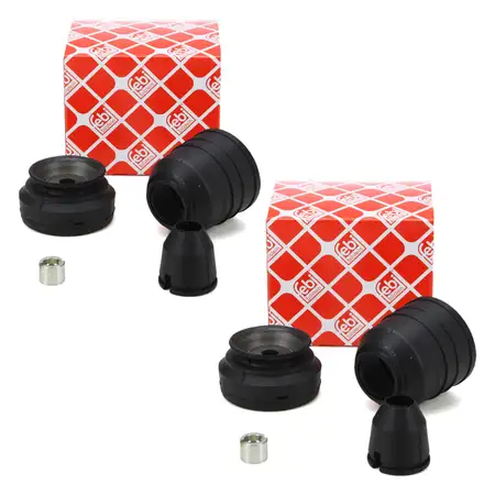 2x febi 05492 Federbeinlager + Anschlagpuffer + Staubschutz f&uuml;r VW Polo AUDI 50 86 vorne