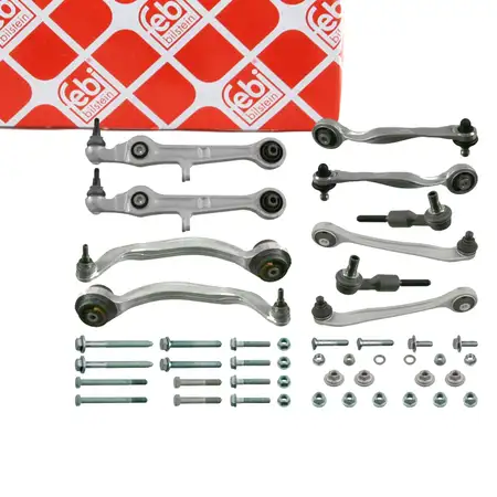 febi 24800 Querlenker Komplettsatz f&uuml;r AUDI A4 B6 B7 bis Fgst.-Nr. 10-teilig