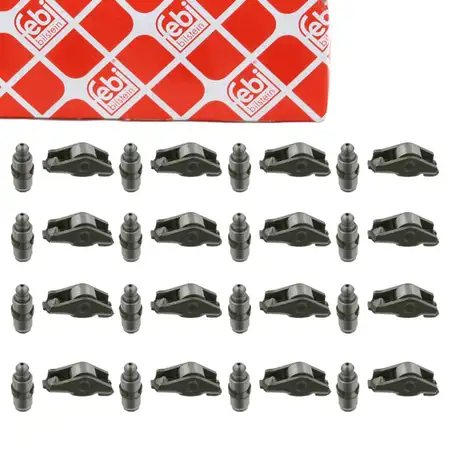 16x febi 23573 Kipphebel Schlepphebel + Ventilst&ouml;&szlig;el f&uuml;r OPEL Astra Corsa Insignia 1.2 1.4