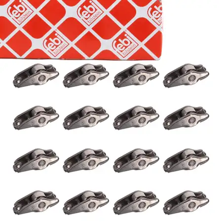 16x febi 31373 Kipphebel Schlepphebel f&uuml;r VW Golf 5 6 Jetta 3 Passat 3 1.6 06B109417C