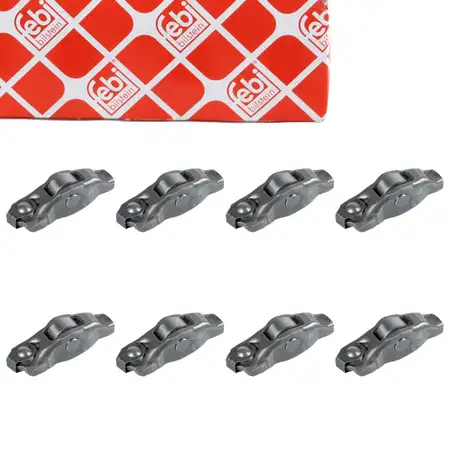 8x febi 34601 Kipphebel Schlepphebel f&uuml;r AUDI A8 4H D4 6.3 W12 500 PS 07P109417A
