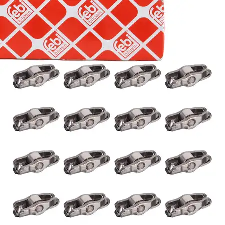 16x febi 36421 Rocker Arm for CITROEN C2, C3, C4, PEUGEOT 1007, 206, 207, 307 1.4 16V 88 hp