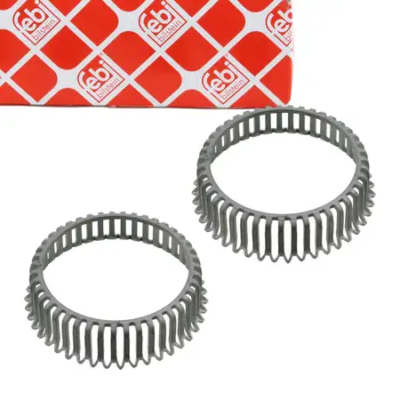 2x febi 23826 ABS Sensorring f&uuml;r VW Golf 2 3 4 Passat B3/B4 Polo 6N AUDI A3 8L1 8N hinten