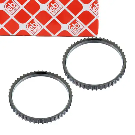 2x febi 100751 ABS Sensorring f&uuml;r VOLVO C70 1 S60 1 S70 S80 1 V70 1 2 XC90 1 2 vorne
