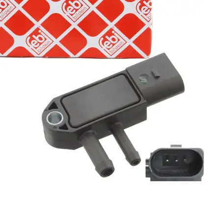 febi 40766 Abgasdrucksensor f&uuml;r VW Golf 5 6 Passat 3C Polo AUDI A3 8P A4 SEAT Leon Ibiza 3