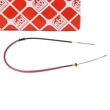 febi 101808 Handbremsseil f&uuml;r NISSAN Kubistar X76 RENAULT Kangoo/Rapid hinten links