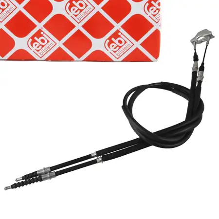 febi 171250 Handbremsseil Feststellbremse f&uuml;r OPEL Astra H mit Trommelbremse hinten mitte