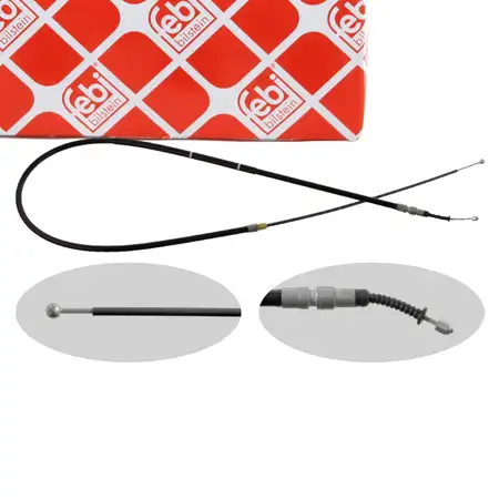 febi 31148 Handbremsseil Bremsseil Feststellbremse f&uuml;r BMW 5er E60 E61 hinten rechts