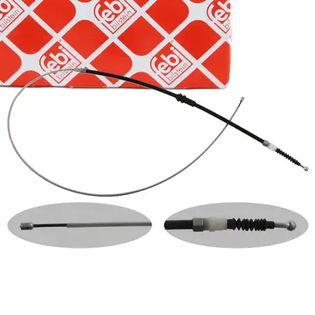 febi 36957 Handbremsseil Bremsseil Feststellbremse f&uuml;r VW Caddy 3 PR-0E1/2MD/2MH hinten