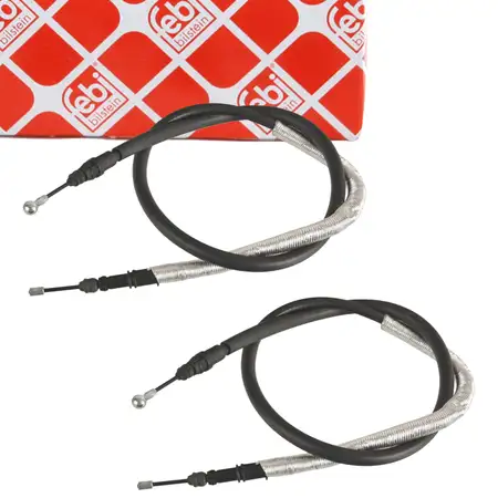 2x febi 171370 Handbremsseil Bremsseil f&uuml;r CITROEN C8 FIAT Ulysse PEUGEOT 807 hinten