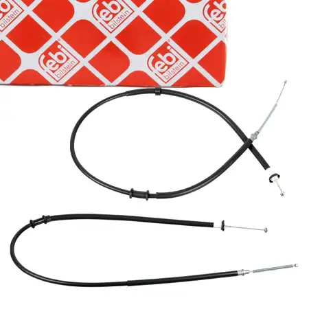 2x febi Handbremsseil Bremsseil Feststellbremse f&uuml;r FIAT Panda/Classic 169 bis 2009 hinten