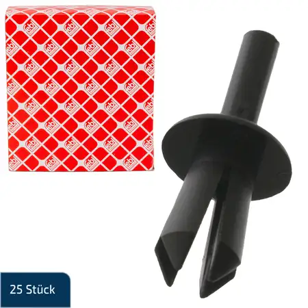 25x febi Spreizniete Befestigung Karosserie f&uuml;r BMW CITROEN MERCEDES PEUGEOT RENAULT VW