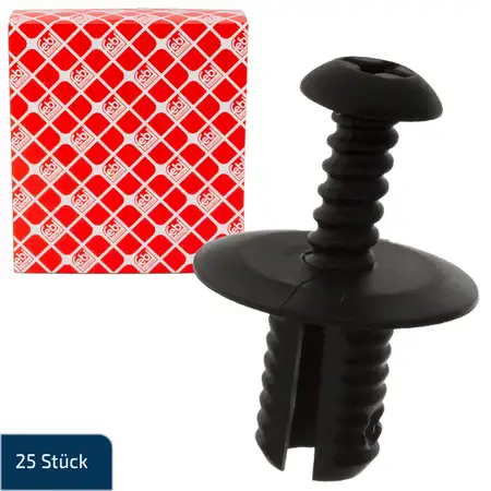 25x febi 47906 Spreizniete Befestigung Karosserie f&uuml;r MERCEDES-BENZ 0009904892