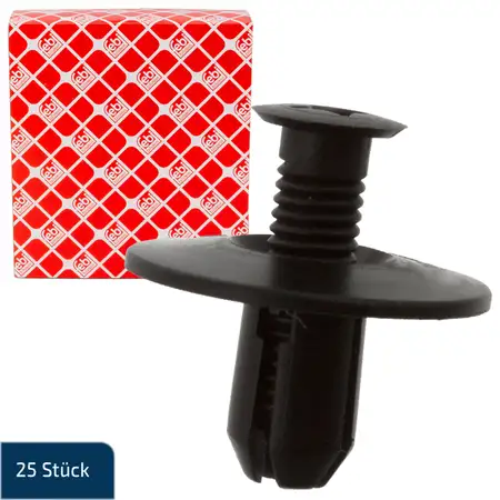 25x febi 47936 Spreizniete Befestigung Karosserie f&uuml;r MERCEDES-BENZ 1639900292