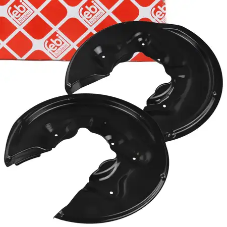 2x febi Spritzblech f&uuml;r VW Golf 6 R Passat B6 B7 AUDI A3 S3 RS3 8P RSQ3 8U Superb 2 hinten