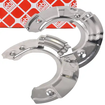 2x febi Spritzblech Abdeckblech f&uuml;r BMW 5er F10 F11 F07 6er F12 F13 F06 7er F01-04 vorne