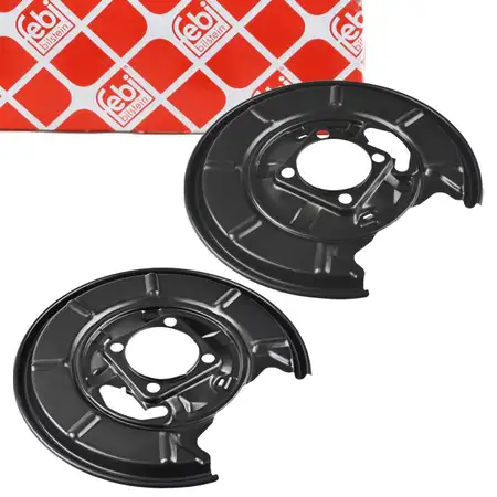 2x febi Spritzblech Ankerblech Abdeckblech Bremsscheibe f&uuml;r MERCEDES W169 W245 hinten