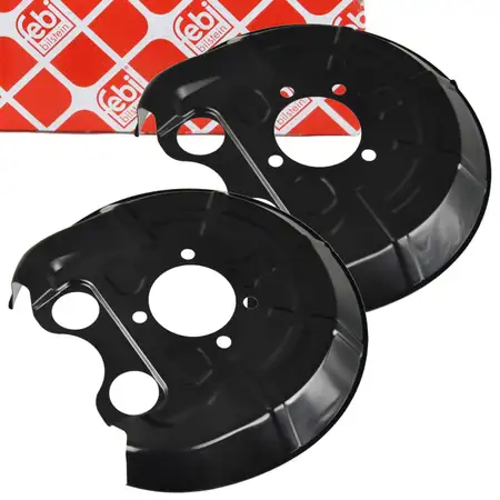 2x febi Spritzblech Ankerblech f&uuml;r OPEL Signum CC Vectra C SAAB 9-3 YS3F hinten