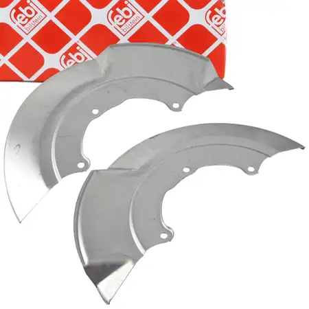 2x febi Spritzblech Ankerblech Abdeckblech Bremsscheibe f&uuml;r VW California vorne