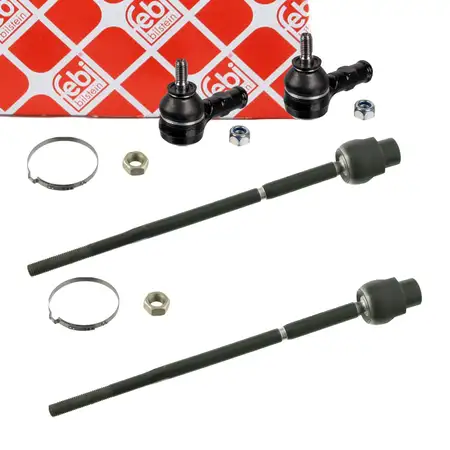2x febi Spurstange + Spurstangenkopf f&uuml;r OPEL Corsa C Combo bis Fgst.-Nr. vorne