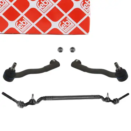 febi Spurstange Lenkstange mitte + 2x Spurstangenkopf f&uuml;r BMW 7er E38 vorne