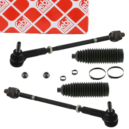 2x febi Spurstange + Kopf + Manschette f&uuml;r VW Golf 4 Bora 8L1 Leon 1M SKODA 1 vorne