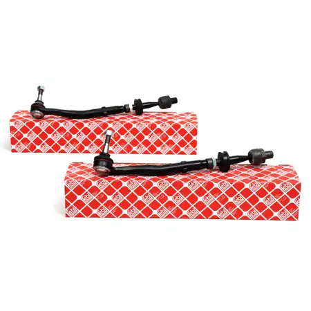 2x febi 11818+11817 Spurstange + Spurstangenkopf f&uuml;r BMW 5er E39 Limo + E39 Touring vorne