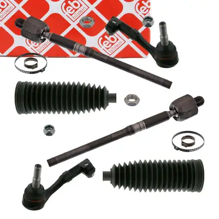 2x febi PROKIT Spurstange + Kopf + Manschette f&uuml;r BMW E81-88 E90-93 X1 E84 Z4 E89 vorne