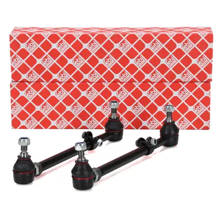 2x febi 14137 PROKIT Tie Rod + End Cap for MERCEDES-BENZ SL R129 280-600 (Front) 1293300203