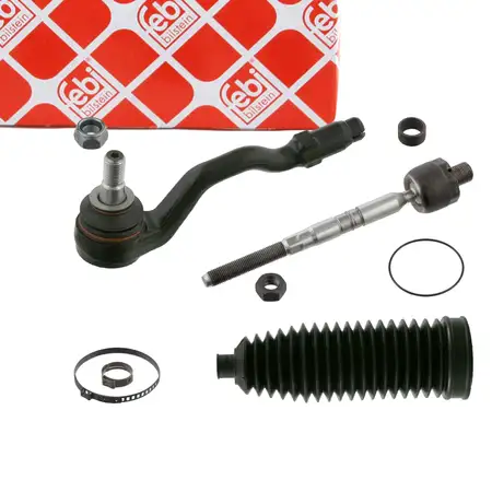 febi 40552 PROKIT Spurstange Axialgelenk + Spurstangenkopf + Manschette f&uuml;r BMW X3 vorne