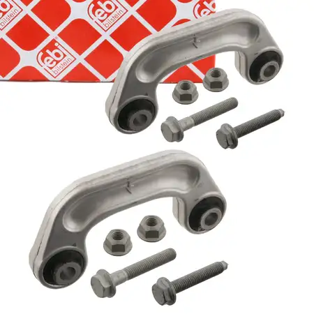 2x febi 31030 Koppelstange Stabistange f&uuml;r AUDI A6 S6 RS6 C6 A8 4E vorne